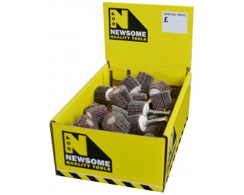 Box of 25mm x 20mm Miniature Aluminium Oxide Flap Wheels
